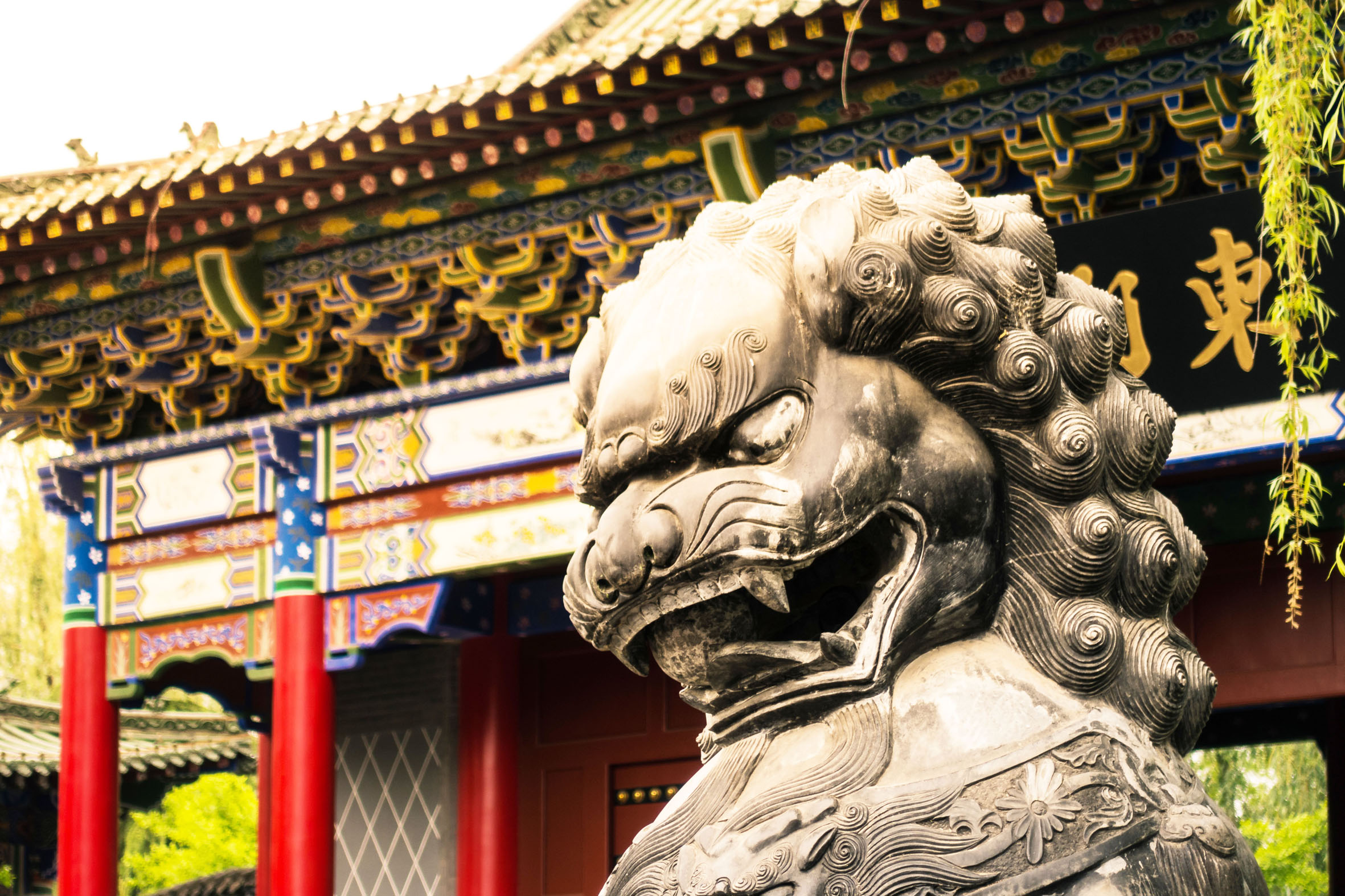 Un lion de pierre en Chine. (Photo: 123RF)