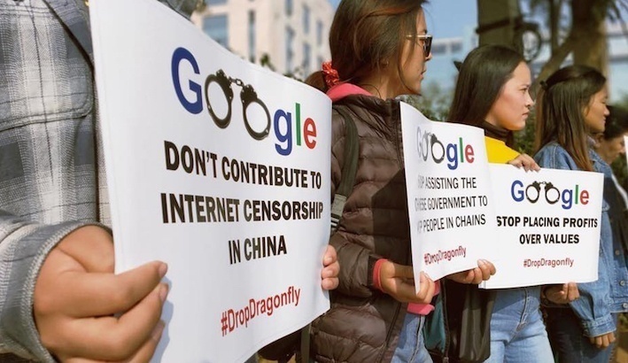 Une nouvelle vague de manifestations a touché Google, les derniers rapports suggérant que la société pourrait encore travailler sur le projet Dragonfly.