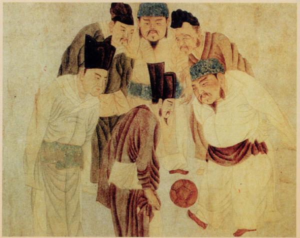 L’empereur Wu de la dynastie Han organisait souvent des combats de coqs et des matchs de cuju dans le palais impérial et les regardait avec grand plaisir. (Image : Wikimedia / Qian Xuan / Domaine public)