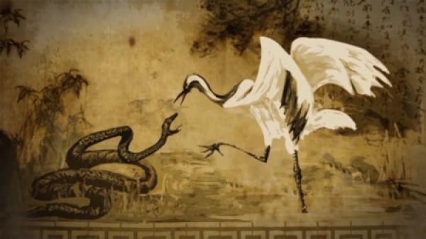 Zhang a développé le Tai-chi après avoir observé un combat entre une grue et un serpent dans les montagnes Wudang. (Image: Screenshot / YouTube)