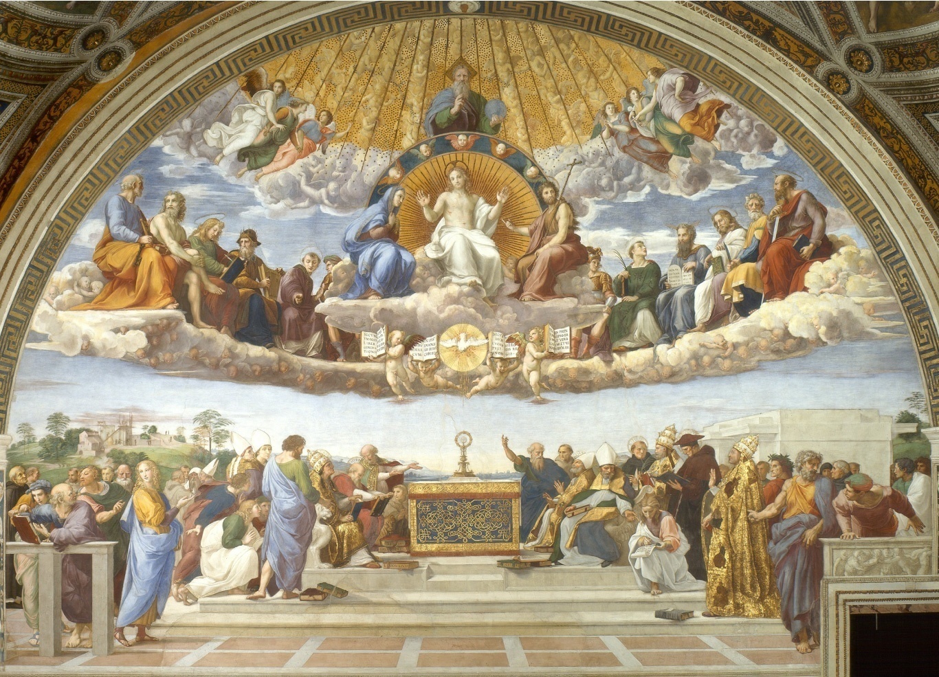 La Dispute du Saint Sacrement, par Rafael, 1509-1510. (Photo : Wikimedia Commons)