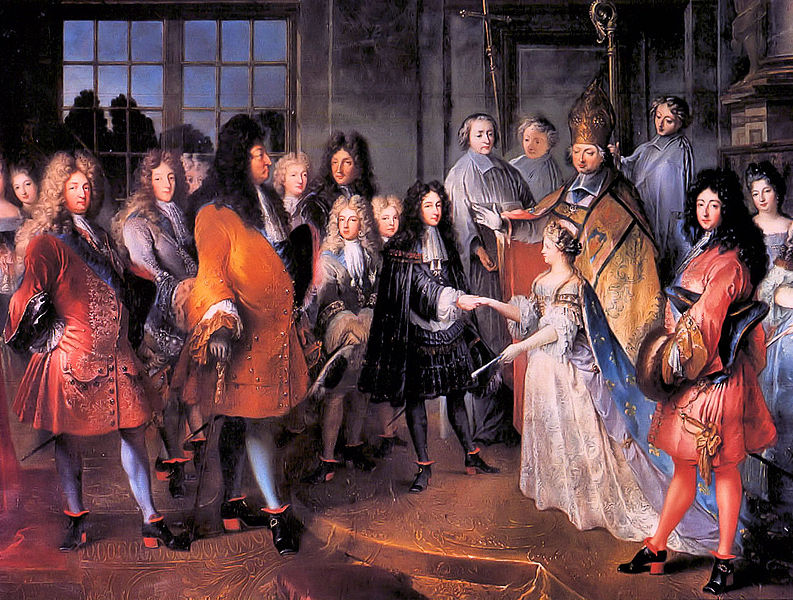 «Le mariage du duc de Bourgogne à Marie Adélaïde de Savoie », par Antoine Dieu. (Image: wikimedia / CC0 1.0)