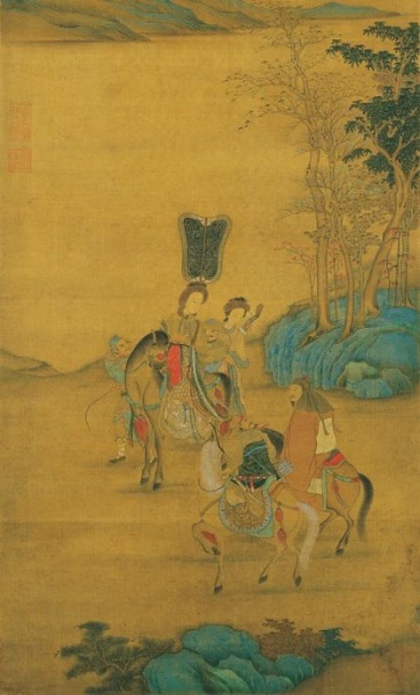 Feng se rendit seule au camp dans la région nord pour rencontrer Wujiutu, qui avait demandé à sa mère de lui envoyer un certain nombre de troupes Xiongnu. (Image : The Epoch Times)