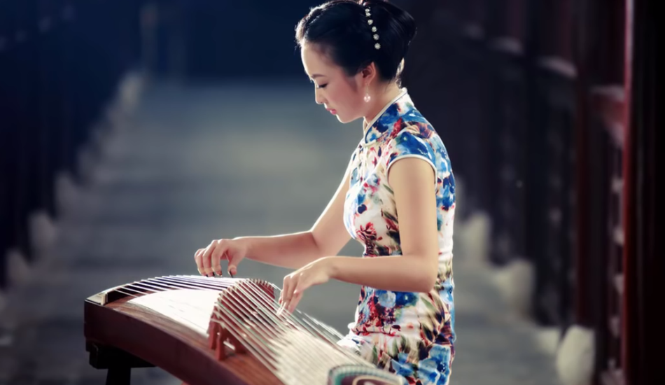 Le guzheng est un instrument de musique traditionnel chinois à cordes pincées appartenant à la famille cithares