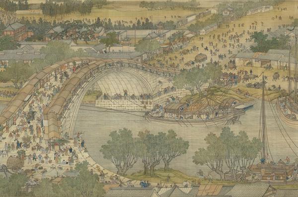 Le long de la rivière, pendant le festival Qing Ming, peint par l'artiste Zhang Zeduan de la dynastie Song (1085-1145 A.C.E) (Image : Shenyunperformingarts.org)