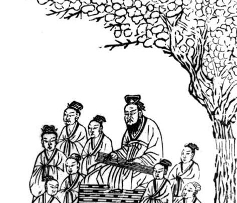 Ancienne estampe chinoise de la dynastie des Sung datant de 1134. Confucius est représenté jouant du luth sous un prunier. Bibliothèque du Congrès, section des estampes et des photographies. (Photo : Shenyunperformingarts.org)