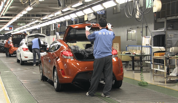 Hyundai a fermé des usines en Corée du Sud en raison de perturbations dans la chaîne d’approvisionnement mondiale. (Image : Capture d’écran / YouTube)