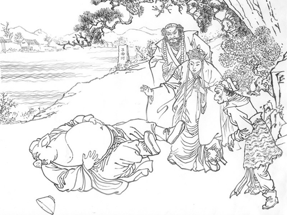 Au cours des Pérégrinations vers l'Ouest, les quatre pèlerins arrivent dans un pays peuplé uniquement de femmes, puis un épisode particulier se déroule... (Image : Shenyunperformingarts.org)