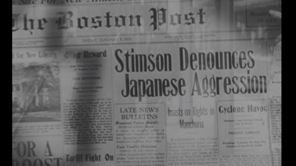 Après l’incident du18 septembre, le Boston Post rapporte que le secrétaire d’État américain de l’époque, Stimson, avait fermement condamné le Japon. (Image : Internet)