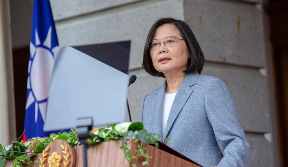 Lors de l’inauguration de son deuxième mandat de présidente de Taïwan, Tsai Ing-wen a prononcé un discours d’investiture exposant ses projets pour la nation insulaire. (Image : 總統府 / flickr / CC BY 2.0)