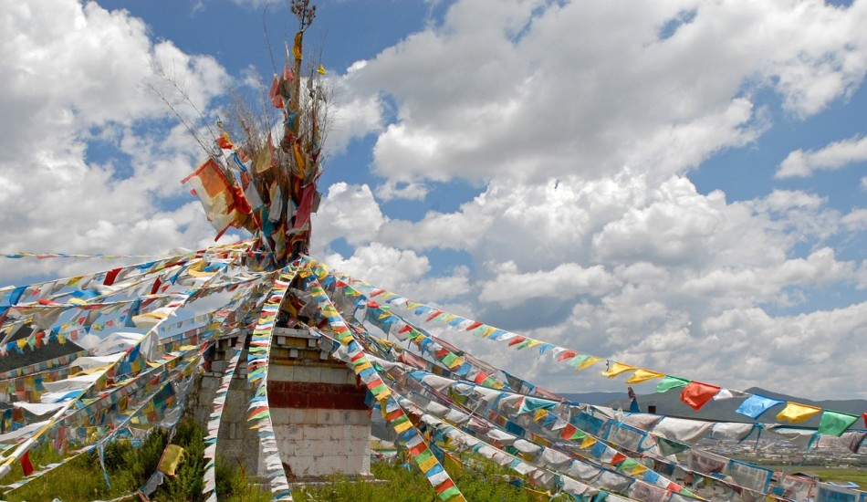 Pékin retire les drapeaux de prière du Tibet. (Image : Pixabay / CC0 1.0)