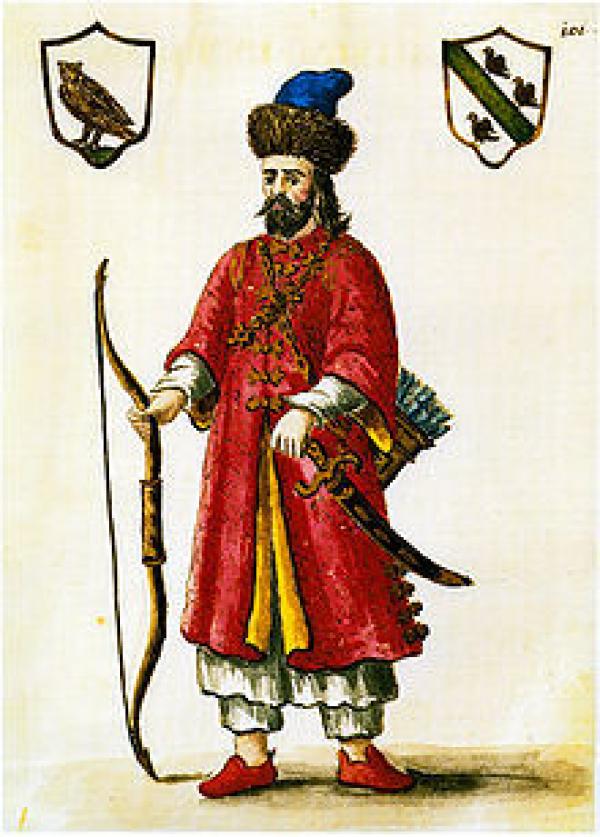 « Marco Polo habillé en Tartare (peinture du XVIIIème siècle Hermanus van Grevenbroeck au Museo Correr de Venise) ». (Image : wikimedia / Domaine public)