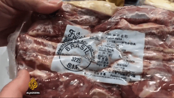 Près d’un tiers de toute la viande produite à Porto Velho est expédiée en Chine. (Image : Capture d’écran / YouTube)
