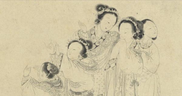 Détail de la course d’enfilage des aiguilles. (Image : Musée national du Palais / Taipei)