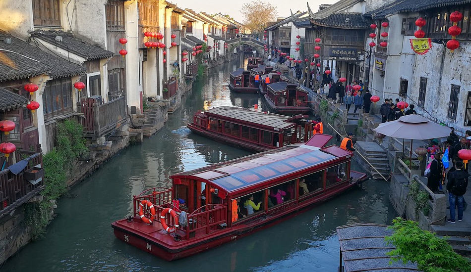 Suzhou, ville d’eau chinoise surnommée par Marco Polo la « Venise de l’Orient », est une destination incontournable en Chine. (Image : pixabay / CC0 1.0)