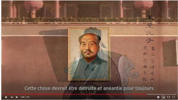 Mao Zedong a voulu détruire la Chine de Confucius pour créer une Chine de Mao. (Image : Capture d’écran / YouTube)