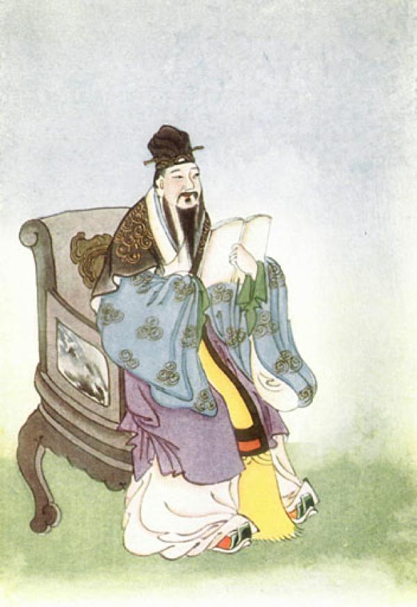 Mencius, de son nom personnel Meng Ke (environ 380 -289 av. J.-C.) , est un grand éducateur de la période des Royaumes combattants (475 – 221 av. J. C. ). (Image : Wikimedia / By Chinese Artists / Domaine public)