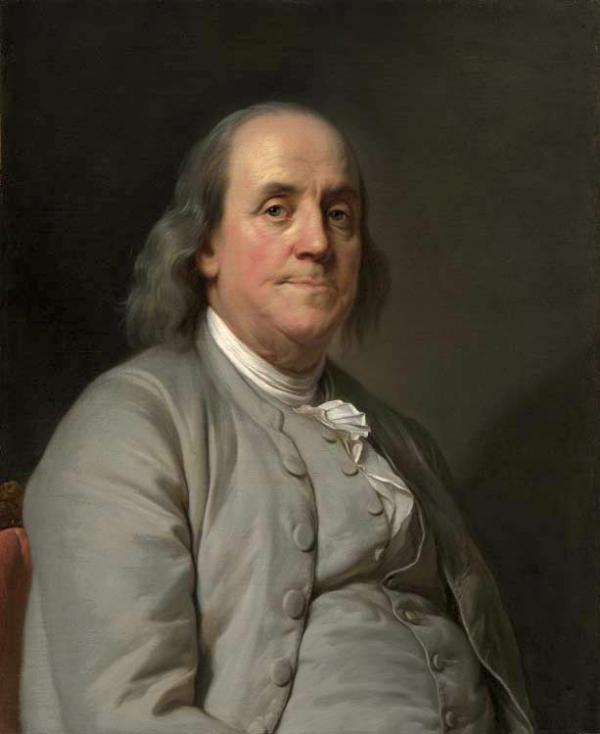 « Pourquoi, messieurs, n’avons-nous pas pensé à implorer humblement Dieu d’illuminer notre sagesse ? », paroles prononcées par Benjamin Franklin (1706 – 1790) à la Convention constitutionnelle de 1787. (Image : Wikimedia / Joseph Duplessis/ Domaine public)
