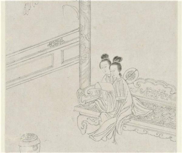 (Image : wikimedia / Poems by Cao Zhenxiu (曹貞秀), 1762–ca. 1822 Paintings by Gai Qi (改琦), 1773–1828 / Domaine public)