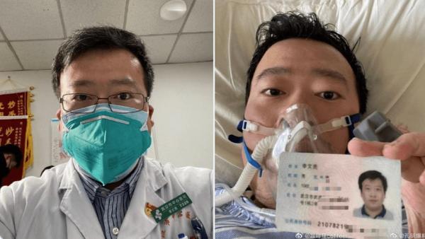 Li Wenliang, le médecin chinois réprimandé pour avoir « répandu des rumeurs » sur la pandémie de Covid-19, est ensuite décédé de la maladie. (Image : Capture d’écran / Twitter)